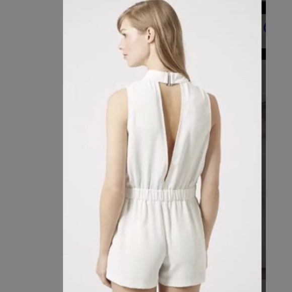NWT TOPSHOP D-Ring Ivory Romper - Picture 2 of 8